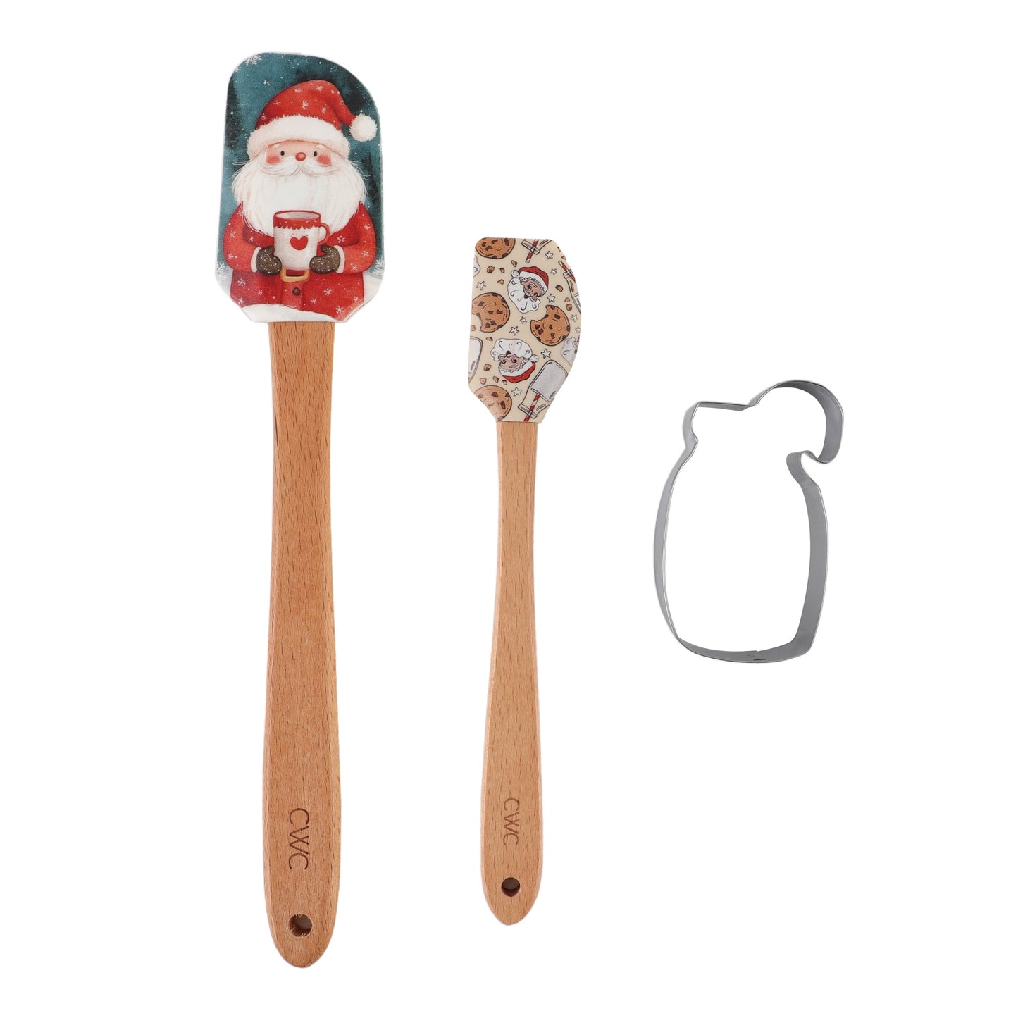 CWC C3PC SPATULACOOKIE CUTTER - PINK/COCO