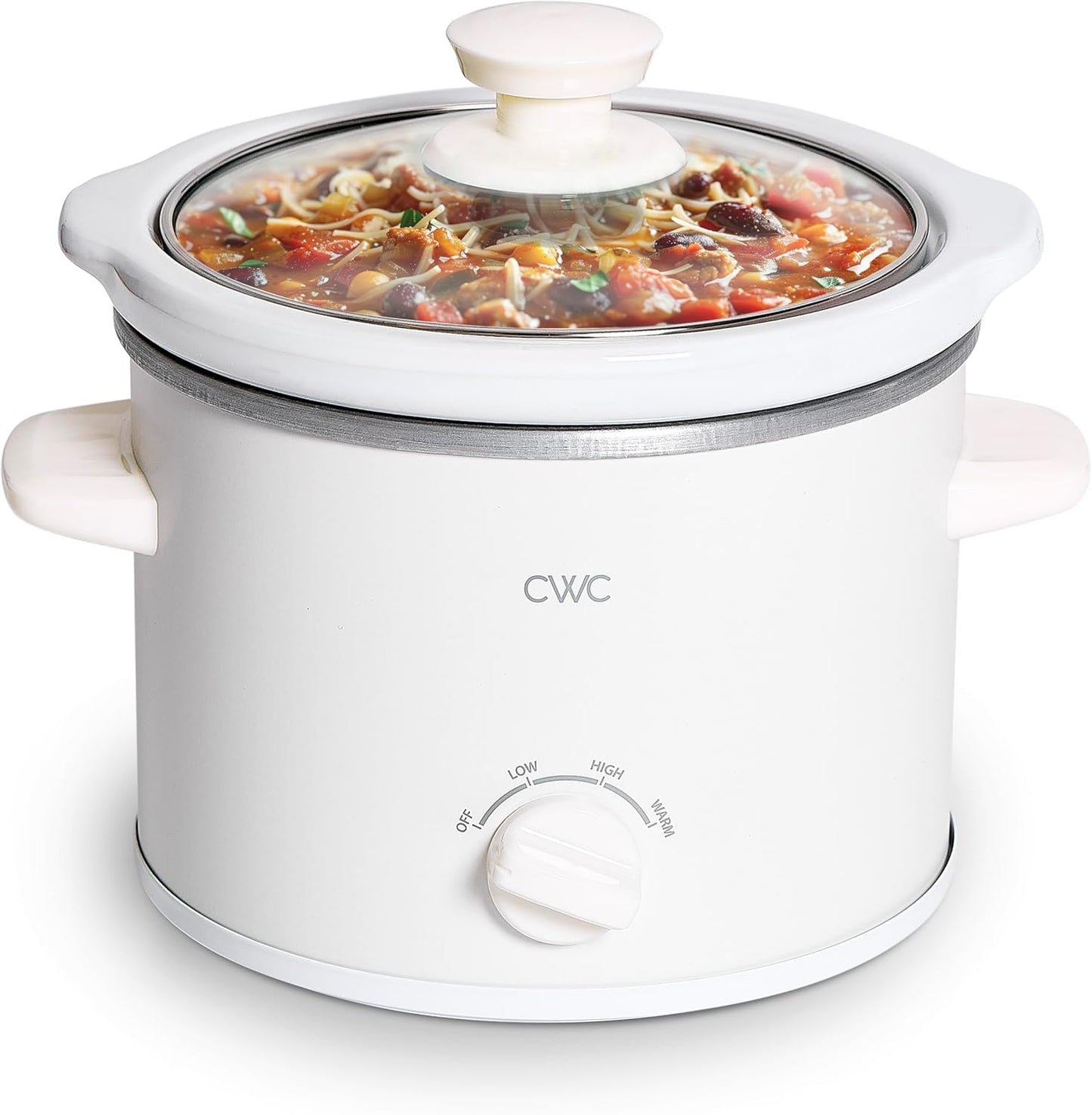 COOK WITH COLOR Slow Cooker, Crock Pot, 2-Quart Removable Stoneware Mini Crock Pot,