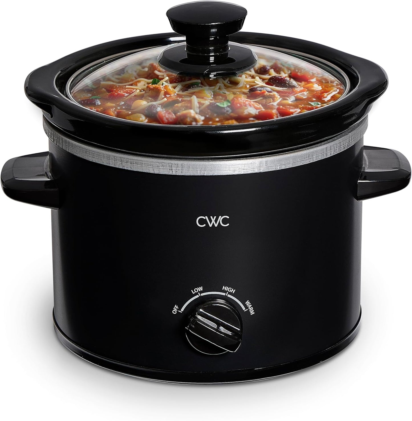 COOK WITH COLOR Slow Cooker, Crock Pot, 2-Quart Removable Stoneware Mini Crock Pot,
