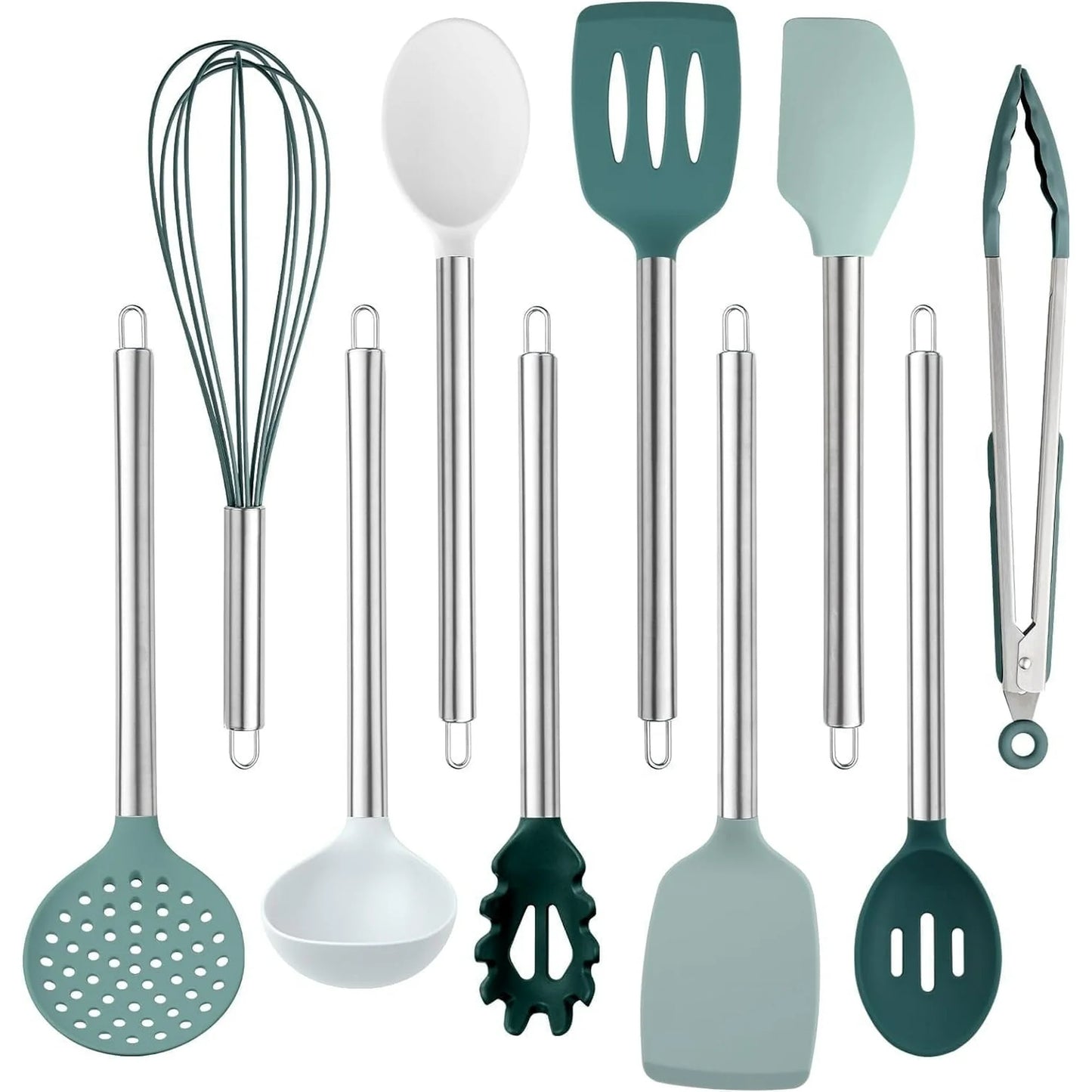 COOK WITH COLOR 10-Pc Cooking Utensils Set Kitchen Gadgets & Essentials