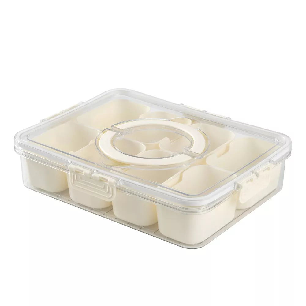 Cook With Color 8 Compartment Snackle Box with Handle