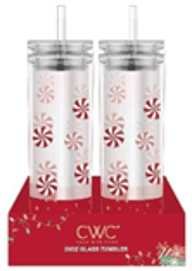 SWC 20OZ GLASS WATER BOTTLE,PEPPERMINT