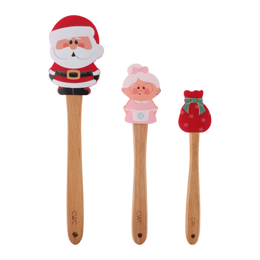 CWC 3PC SPATULA SET 12+10+8Mr.Mrs Claus