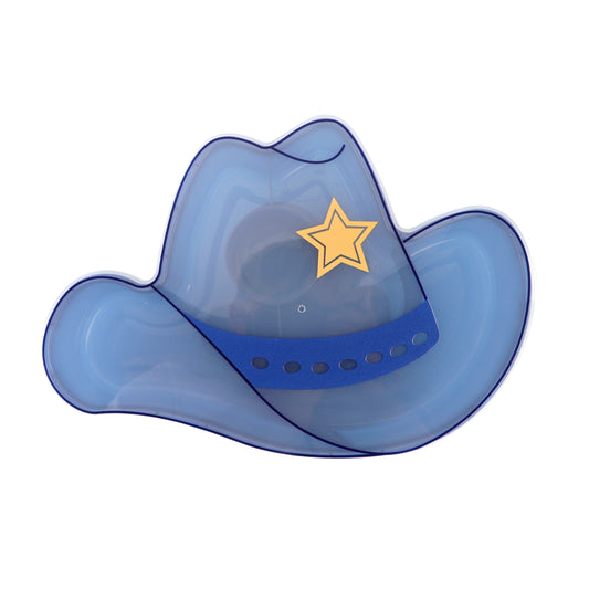Cook With Color Cowboy Hat Shaped Snack Box with 3 Compartments Ð Texas Lonestar Design