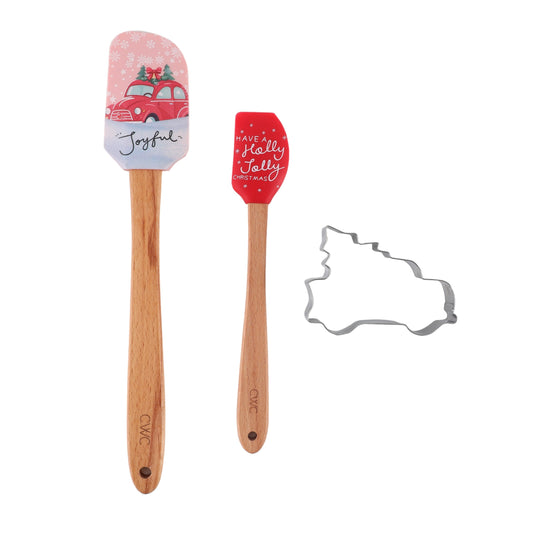 CWC 3PC SPATULACOOKIE CUTTER-PINK /RUCJ