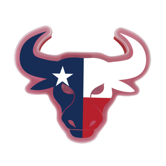 Cook With Color Longhorn Shaped Snack Box with 4 Compartments Ð Texas Flag Design