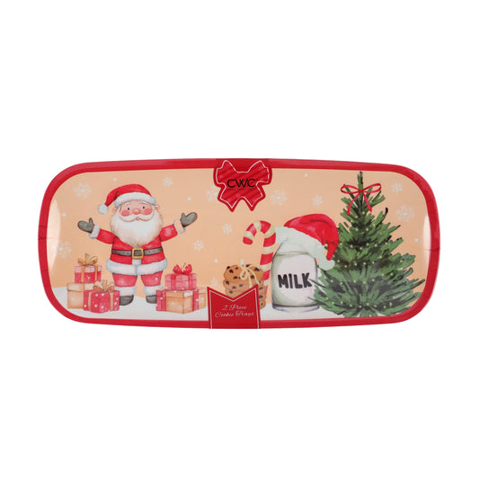 Cook With Color Holiday Cookie Trays, Set of 2 Ð Festive Baking & Serving Trays for Christmas Treats