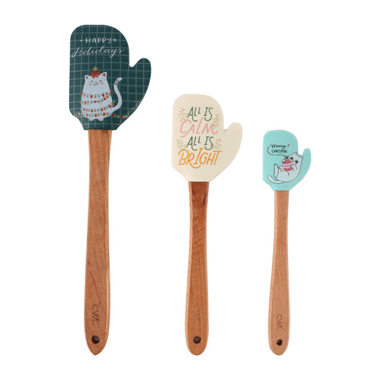 CWC 3PC MIT SPATULA SET 12+10+8-Dark Green