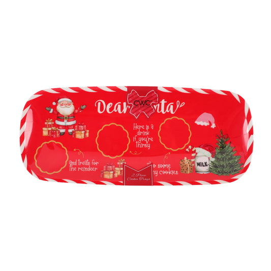 Cook With Color Holiday Cookie Trays, Set of 2 Ð Festive Baking & Serving Trays for Christmas Cookies & Treats