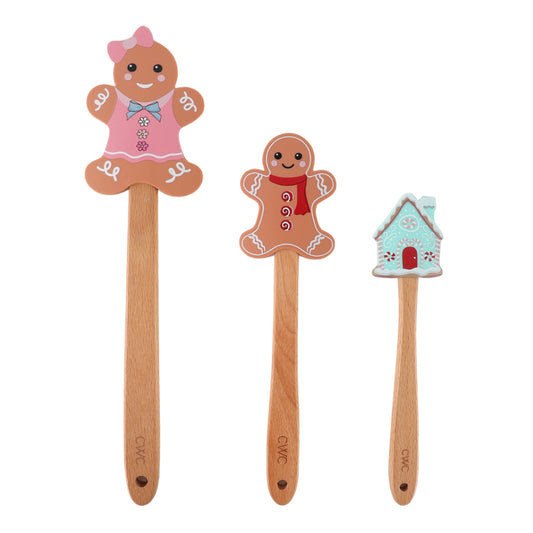 CWC 3PC SPATULA SET 12+10+8-Gingerbread
