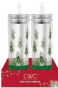 SWC 20OZ GLASS WATER BOTTLE,TREE