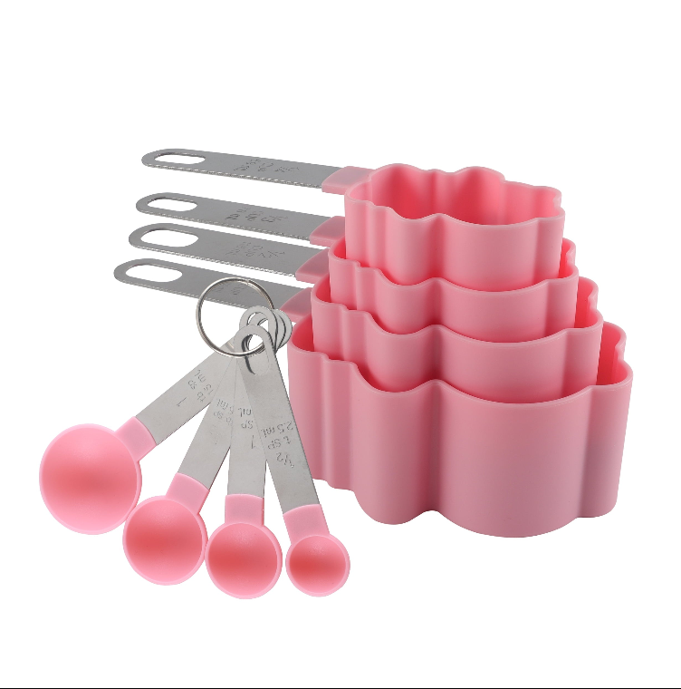 CWC 8PC MEASURING CUPS AND SPOONS SET