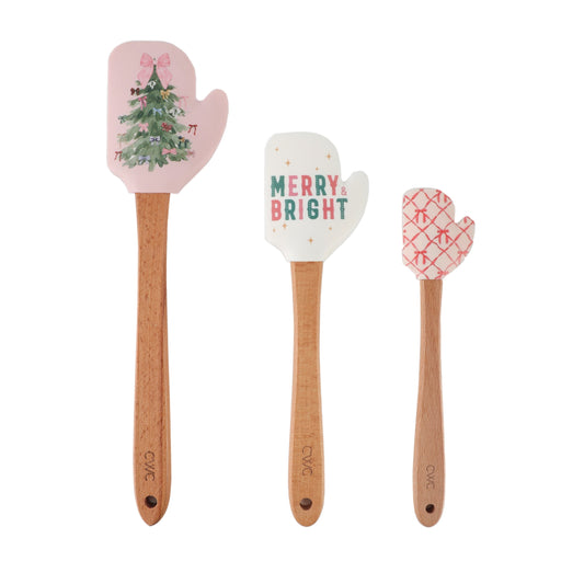 CWC 3PC MIT SPATULA SET 12+10+8-Pink Tree