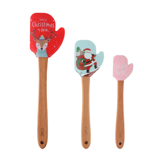 CWC 3PC MIT SPATULA SET 12+10+8-Red Deer