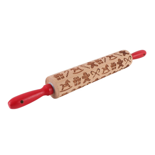 Cook With Color 16.9Ó Silicone Rolling Pin Ð Durable Non-Stick Baking Tool for Holiday Cookies & Pastries